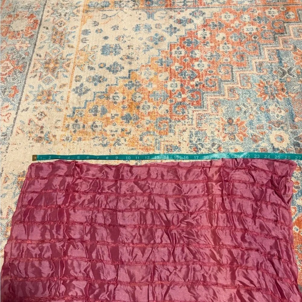 Pink silk scarf
